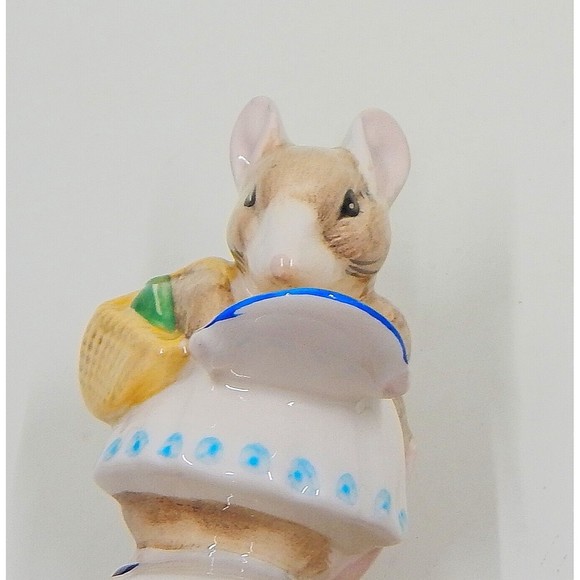 Beatrix Potter Apply Dapply Beswick Porcelain Mouse Basket Treats - Picture 7 of 7